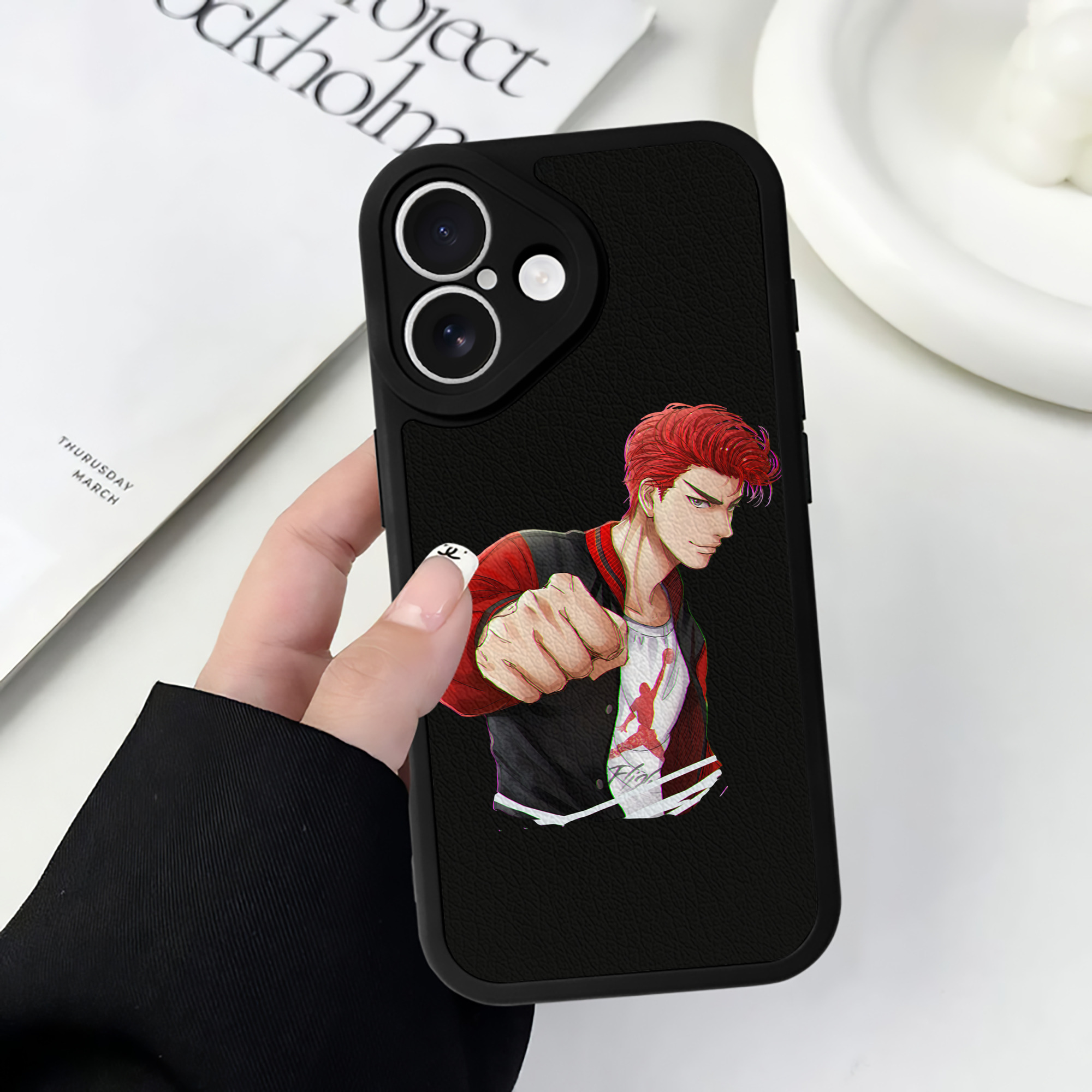 （画像用） SLAM DUNK／スラムダンク 【iPhone 16シリーズ対応】シリコンスマホケース（レザー調） 材質：シリコン